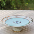 'Parchin Kari' Mithai / Dessert server Plate (7in dia x 2.16in height)