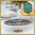 Shikara Dream Boat Mithai Server (7in dia x 2.5in height) (Small)
