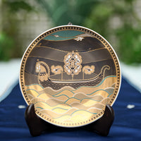 Crafted for You: 'Shikara' Waves of Kashmir Dinner Set (Made-to-Order)