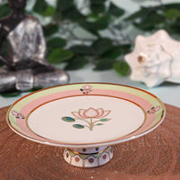 Pichwai Kamal Mithai Plate (7in dia x 2.5in height) - Small