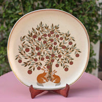 'Panchatantra' Large Rustic Plate (10.50 in)