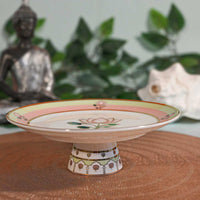Pichwai Kamal Mithai Plate (7in dia x 2.5in height) - Small