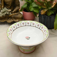 'Pichwai Kamal' Fruit Bowl  (9in dia x 5in Height)