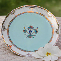 'Parchin Kari' Mithai / Dessert server Plate (7in dia x 2.16in height)