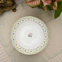 'Pichwai Kamal' Fruit Bowl  (9in dia x 5in Height)