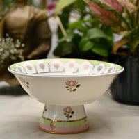 'Pichwai Kamal' Fruit Bowl  (9in dia x 5in Height)
