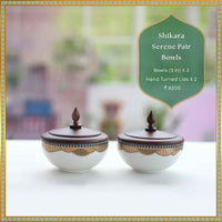 'Shikara' Serene Pair Bowls with Lids