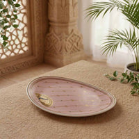 'Jaipur Bagh' Organic Plate Small (8in x 5.5in) - Atelier Edition