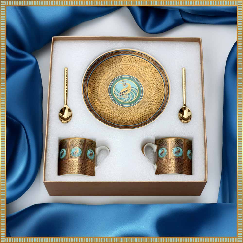 Mayur Pride Tea Set – Namrata Kedia Design