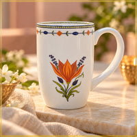 Kesariya Bloom – Daily Luxe Mugs (300 ml)