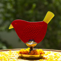 'Chidiya Chirag' - Bird T-Light Lamps ( Red & Yellow)