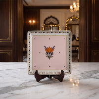Kesariya Bloom – Gulabi Edition Platter (21 cm)