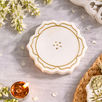 White Bansara Marble Agarbati Holder