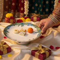 ‘Bundi Mahal’ Mithai Plate (10in dia x 3.5in height)