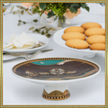 Crafted for You: Shikara Dream Boat Mithai Server (7in dia x 2.5in height) (Made-to-Order)