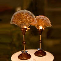 Citrine Palm Tea Light Stand (Large / Small)