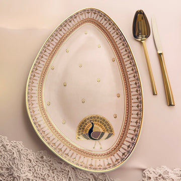 'Jaipur Bagh'  Organic Plate (Extra Large / Medium)