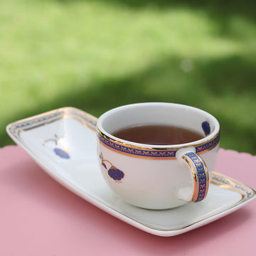 'Gulbahaar' Tea Cup & Cookie Plate (230ml)