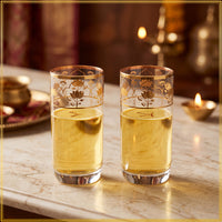 Pichwai Kamal Glass (375ml) (Set of Two, Four & Six)
