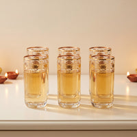 Pichwai Kamal Glass (375ml) (Set of Two, Four & Six)