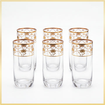 Pichwai Kamal Glass (375ml) (Set of Two, Four & Six)