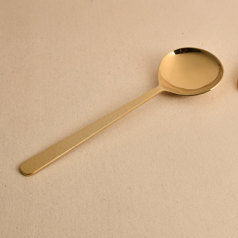 Hammered Kadchi Serving Spoon