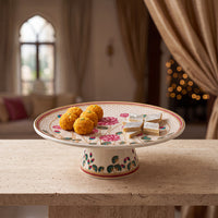 Saroja' Mithai Plate (10in dia x 3.5in height)