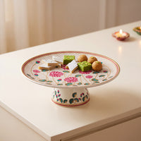 Saroja' Mithai Plate (10in dia x 3.5in height)