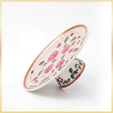 Saroja' Mithai Plate (10in dia x 3.5in height)