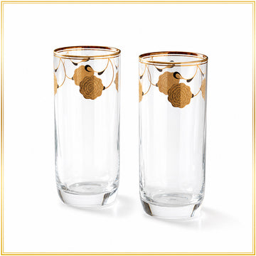 Swarna Pushpa Glass (375ml) - Set of Two
