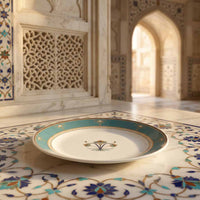 10in plate with gold design for gifting
