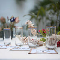 ‘Parchin Kari’ Glasses (375ml)-(Set of Four)