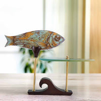 Matsya Platter Glass Decor