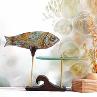 Matsya Platter Glass Decor