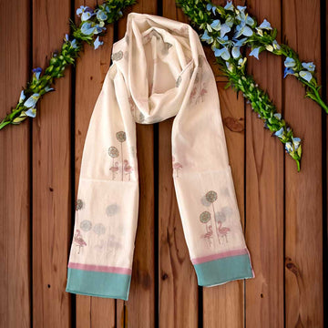 Fine Mulmul Bundi Mahal Summer Stole (Limited Edition)