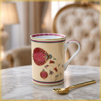 Gilded Anaar Mug with Tea Spoon