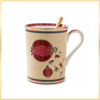 Gilded Anaar Mug with Tea Spoon