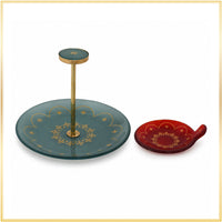 Gulnaar Glass Server with Dip