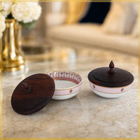 Jaipur Bagh Crowned Bowls (Set of Two)