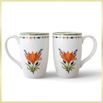 Kesariya Bloom – Daily Luxe Set of two Mugs (300 ml)