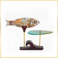 Matsya Platter Glass Decor