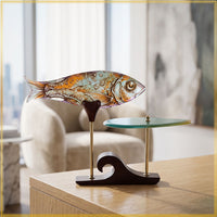 Matsya Platter Glass Decor