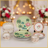 Pichwai Kamal' Dinner Set (For six) 20 Pieces