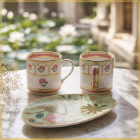 Pichwai Kamal' Organic Plate & Tea Duo