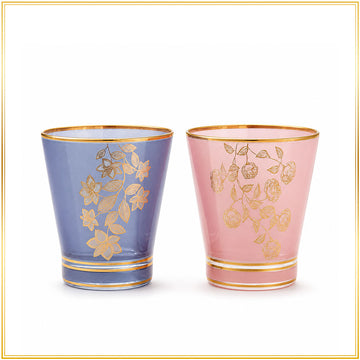 Pushpak Glass - 345ml (Set of Two with Tea Spoon / without Tea Spoon)
