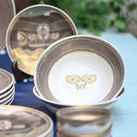 Crafted for You: 'Shikara' Waves of Kashmir Dinner Set (Made-to-Order)