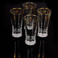 Pichwai Kamal Juice Glass (200ml) - Set of Four