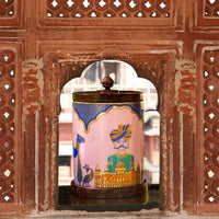 Mharo Rajasthan Mugs - 350ml With Lid & Coaster