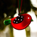 Hanging Birdie  - Red & Green