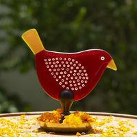 'Chidiya Chirag' - Bird T-Light Lamps ( Red & Yellow)